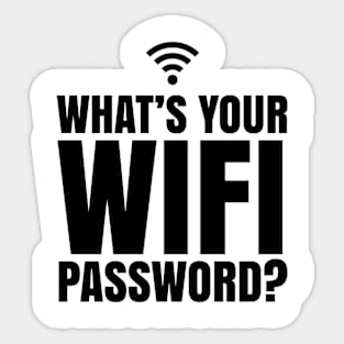 What's Your WiFi Password? Sticker